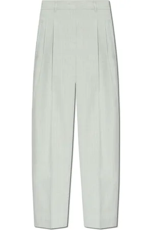 Paul Smith Broeken, Dames, Blauw, XS, Katoen, Broek met gestreept patroon