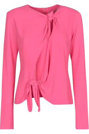The Attico Blouses & Shirts, Dames, Roze, S, Zelda Tie-Front Blouse