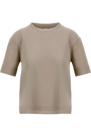 HERNO Tops, Dames, Grijs, L, Katoen, Grijze Gebreide Sweatshirt