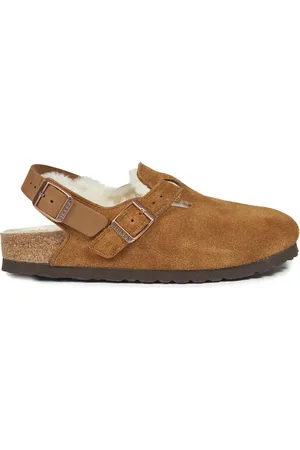 Birkenstock Schoenen, Dames, Bruin, 41 EU, Leer, Tokio Flat Schoenen