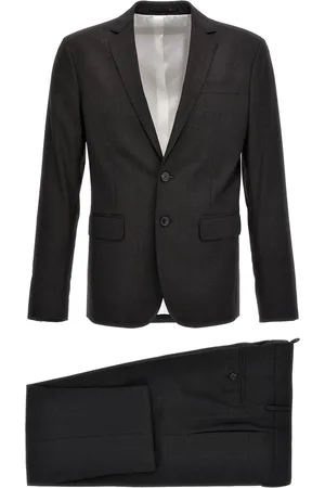 Dsquared2 Pakken, Heren, Grijs, M, Wol, Single Breasted Suit Set