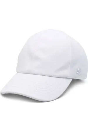 Courrèges Accessoires, Heren, Wit, S, Katoen, Witte Katoenen Twill Pet met Knop