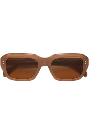Retrosuperfuture Accessoires, unisex, Bruin, ONE Size, Premium Eyewear Miles Cola Bruin