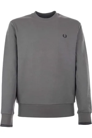 Fred Perry Sweatshirts & Hoodies, Heren, Groen, S, Katoen, Authentieke Crew Sweater