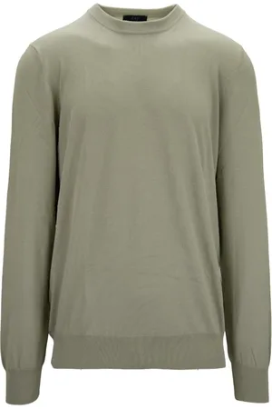 FAY Truien, Heren, Groen, XL, Katoen, Pullover Trui