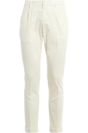 Dondup Broeken, Heren, Wit, W28, Katoen, Slim Fit Broeken