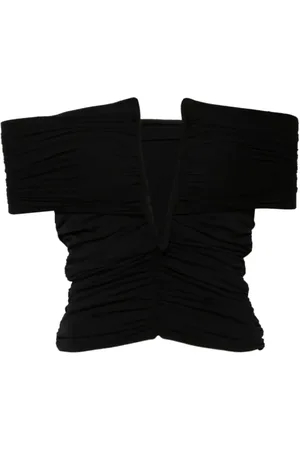 MAGDA BUTRYM Blouses & Shirts, Dames, Zwart, S, Off Shoulder Blouse