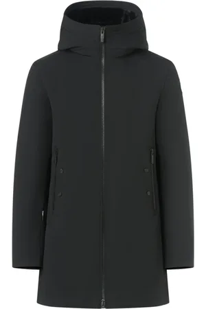 Fusalp Mantels, Heren, Zwart, S, Waterdichte Parka met Capuchon met Bontvoering