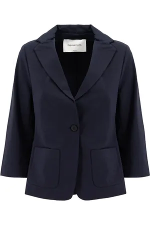 Fabiana Filippi Jassen, Dames, Blauw, M, Slim Fit Blazer