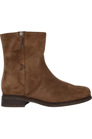 Gabor Schoenen, Dames, Bruin, 43 EU, Suède, Suède Enkellaars