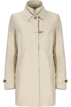 FAY Mantels, Dames, , L, Polyester, Klassieke Jas met Reverskraag