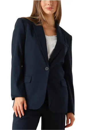 Copenhagen Muse Jassen, Dames, Blauw, XS, Leer, CMTailor-JA Blazer