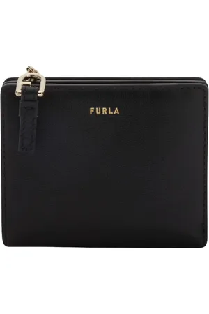 Furla Accessoires, Dames, Zwart, ONE Size, Leer, Compact Wallet Nuvola