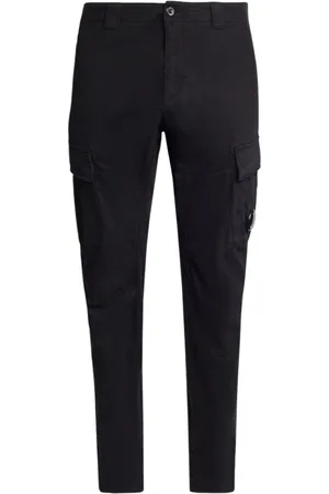C.P. Company Jeans, Heren, Zwart, S, Satijn, Satijnen Stretch Cargobroek
