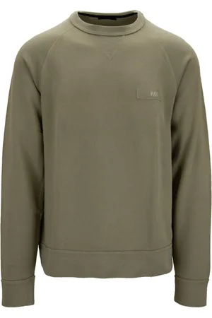 FAY Sweatshirts & Hoodies, Heren, Groen, L, Katoen, Pullover Sweatshirt