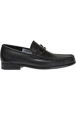 Salvatore Ferragamo Schoenen, Heren, Zwart, 43 EU, Grain Leather Loafers