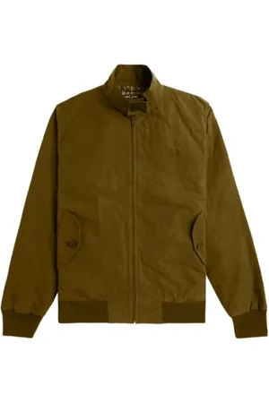 Fred Perry Jassen, Heren, Bruin, 2Xl, Katoen, Waxed Harrington Jacket