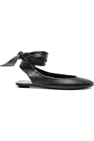 The Attico Schoenen, Dames, Zwart, 36 EU, Leer, Cloe Ballerina Flat