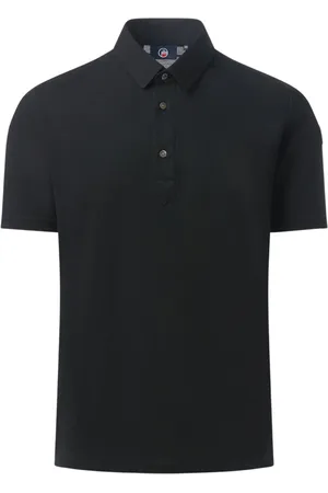 Fusalp Tops, Heren, Zwart, S, Katoen, Germain Polo Shirt met Korte Mouwen