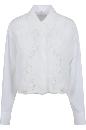ERMANNO SCERVINO Blouses & Shirts, Dames, Wit, M, Katoen, Shirt
