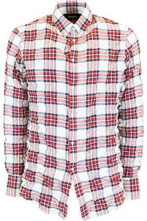 Dsquared2 Overhemden, Heren, Veelkleurig, M, Katoen, Multicolour Camicia Shirt
