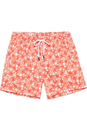 BARBA Badkleding, Heren, Oranje, XL, Polyester, Polyester Zwemshorts met zijzakken