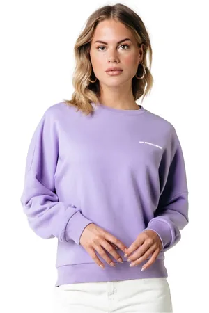 Colourful rebel Sweatshirts & Hoodies, Dames, Paars, S, Katoen, Racer Logo Sweat