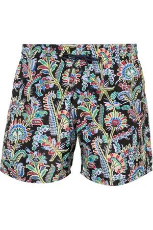 Etro Badkleding, Heren, Veelkleurig, M, Polyester, Paisley Print Zwemshorts