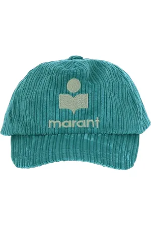 Isabel Marant Accessoires, unisex, Blauw, ONE Size, Tyron Velvet Hoed