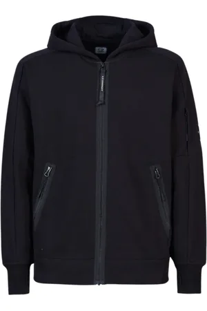 C.P. Company Sweatshirts & Hoodies, Heren, Zwart, XS, Katoen, Verstelbare Hoodie