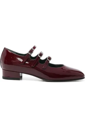 Carel Schoenen, Dames, Rood, 37 EU, Leer, Ariana Mary Jane Ballerina`s