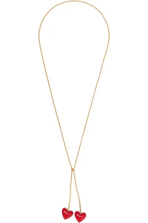 A.P.C. Accessoires, Dames, Geel, ONE Size, Goudkleurige Ketting met Gedrapeerde Ketting