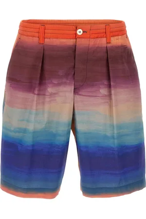 Marni Korte broeken, Heren, Veelkleurig, L, Katoen, Cotton Poplin Shorts