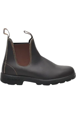 Blundstone Schoenen, Heren, Bruin, 42 EU, Leer, Klassieke bruine leren enkellaarsjes