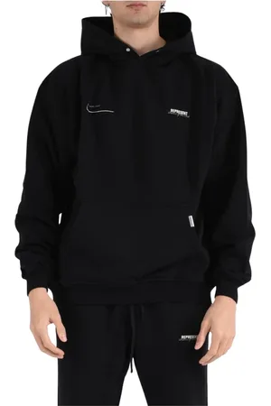 Represent Sweatshirts & Hoodies, Heren, Zwart, S, Katoen, Club Patron Hooded Katoenen Sweater