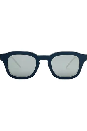 Thom Browne Accessoires, Heren, Zwart, ONE Size, Rechthoekige zonnebril