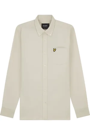 Lyle & Scott Overhemden, Heren, , 2Xl, Effen Flanellen Overhemd
