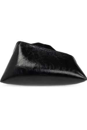 The Attico Tassen, Dames, Zwart, ONE Size, Leer, 8:30 PM Clutch