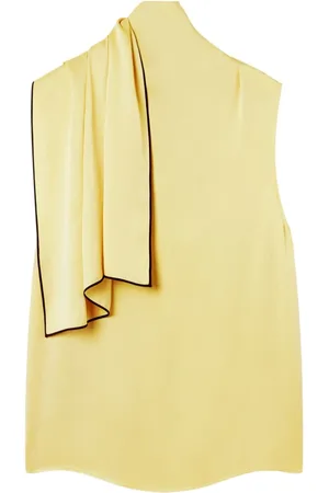 Stella McCartney Tops, Dames, Geel, S, Luxueuze Beige Topwear