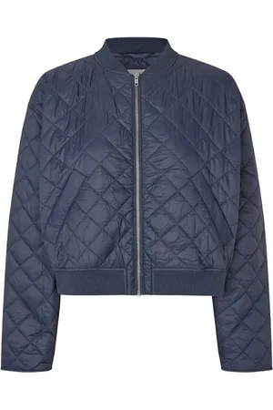 Modstrom Jassen, Dames, Blauw, XL, Leer, Hank MD Jacket