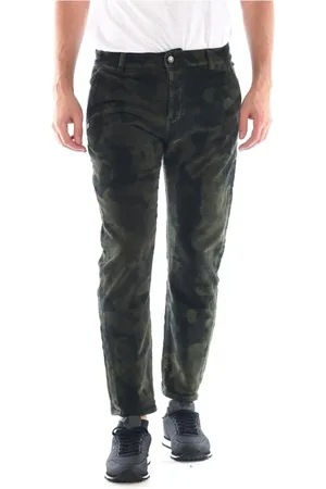 D.A. Daniele Alessandrini Jeans, Heren, Groen, W33, Katoen, Jeans