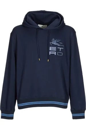 Etro Sweatshirts & Hoodies, Heren, Blauw, S, Hoodie