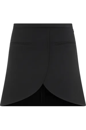 Courrèges Rokken, Dames, Zwart, S, Polyester, Ellipse Twill Mini Rok