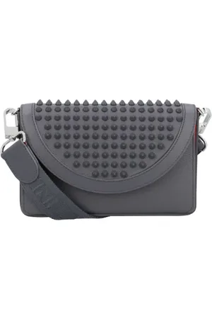 Christian Louboutin Tassen, Heren, Grijs, ONE Size, Leather shoulder-bags