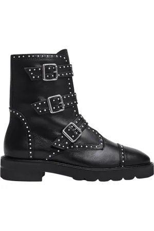 Stuart Weitzman Schoenen, Dames, Zwart, 39 1/2 EU, Leer, Jesse Lift Boot