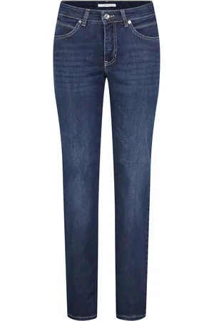 Mac Jeans, Dames, Blauw, L L34, Katoen, Perfect Fit Jeans
