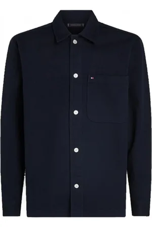 Tommy Hilfiger Jassen, Heren, Blauw, M, Polyester, Polyester Puffer en Parka Jas