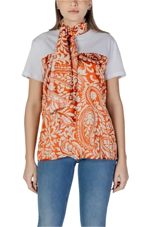 Liu Jo Tops, Dames, Veelkleurig, M, Polyester, T-shirt met korte mouwen Lente/Zomer Collectie