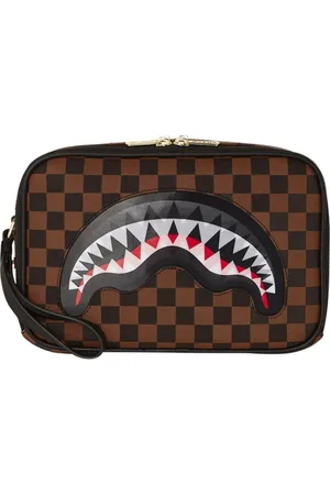 Sprayground Tassen, Heren, Bruin, ONE Size, Lenticular Chomp Toilettas Baksteen