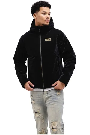 Emporio Armani Jassen, Heren, Zwart, S, Polyester, Woven Bomber Jacket